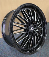 18" Drastic DS3-M Wheel 🌟 18X8 +38 5X114.3 🌟 C.B 73.1 Black & Machined Window Rim